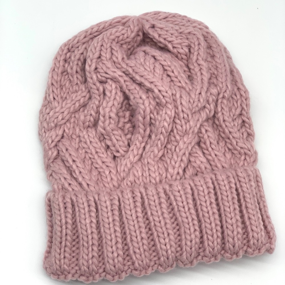 Chunky Knit Beanie Pink